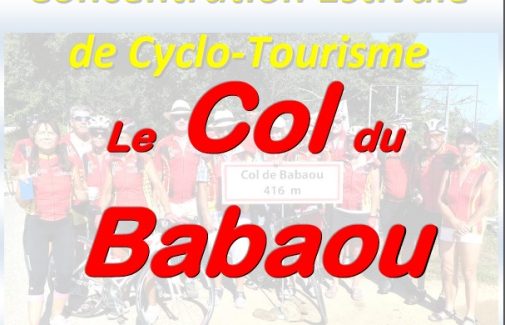 Concentration estivale cyclotouriste, Le Col du Babaou