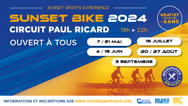 Planning sunset bike Paul Ricard 2024