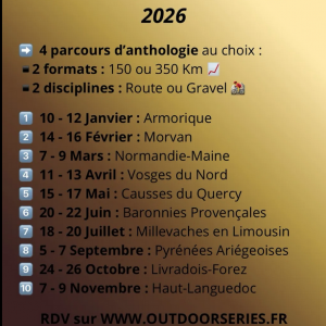 Outdoor cycling séries 2026