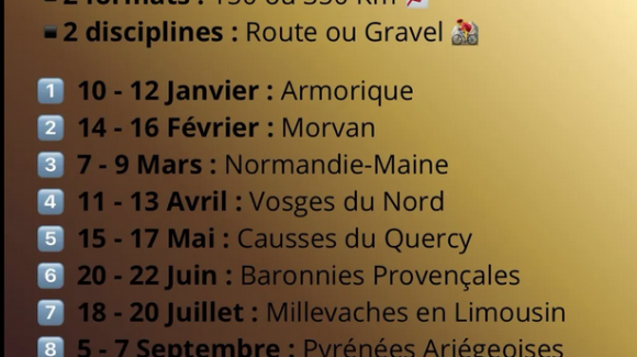 Outdoor cycling séries 2026