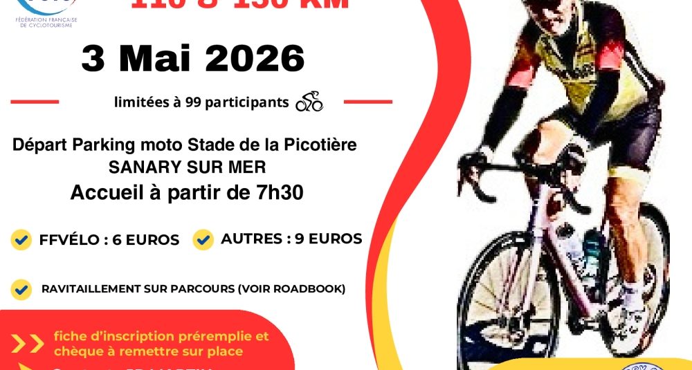 Randonnée du CLUB SCS 110km & 150km du dimanche 3 mai 2026