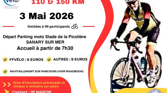 Randonnée du CLUB SCS 110km & 150km du dimanche 3 mai 2026
